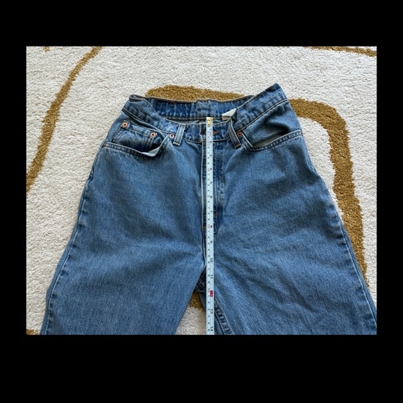 Vintage Levi's 512 High Rise Mom Jeans Slim Fit Tapered Leg 9 Long - Picture 12 of 13